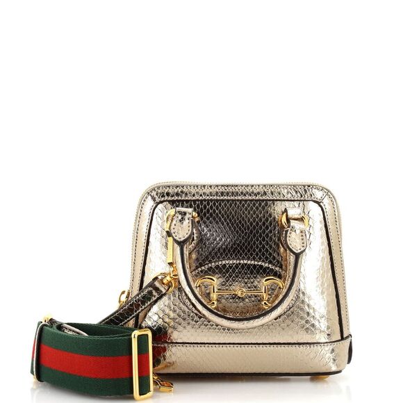 gucci vintage gold python horsebit hobo bag for sale... Gucci | Bags | Gucci Horsebit 955 Top Handle Bag Python Mini Gold ...